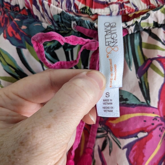Gilligan & O'Malley Sleepwear Boho Tropical Shorts - Picture 3 of 4